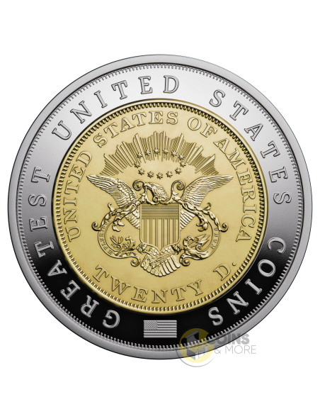 1849 LIBERTY HEAD DOUBLE EAGLE Greatest US Coins 2 Oz Silver Coin 5$ Niue 2026 - Coins & More - Niue