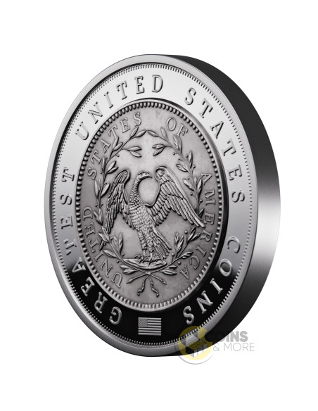 1794 FLOWING HAIR DOLLAR Greatest US Coins 2 Oz Silver Coin 5$ Niue 2026 - Coins & More - Niue