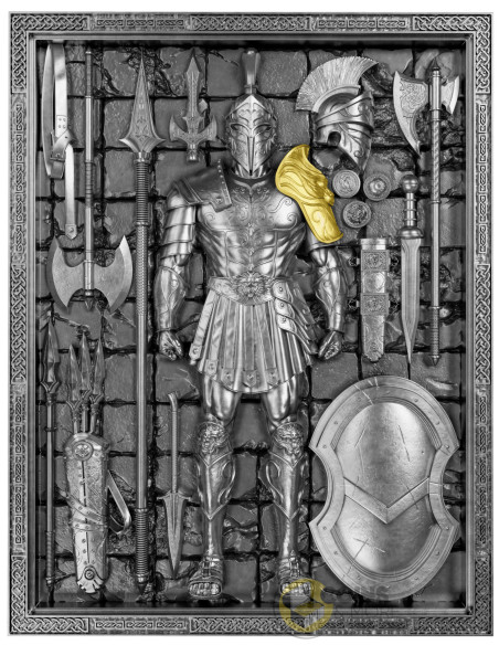 THE SPARTAN Warriors Through Time 2 Oz Silver Coin 5 Tala Samoa 2026 - Coins & More - Samoa