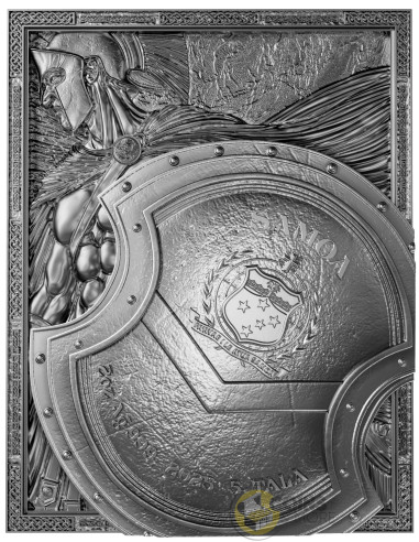 THE SPARTAN Warriors Through Time 2 Oz Silver Coin 5 Tala Samoa 2026 - Coins & More - Samoa
