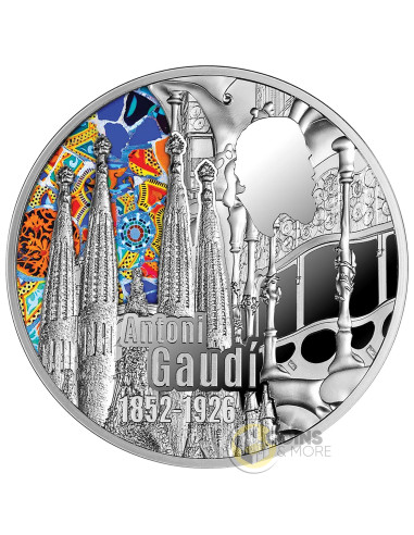 ANTONI GAUDI : 100TH ANNIVERSARY OF HIS DEATH 1 Oz Silver Coin 5€ Euro Malta 2026 - Coins & More - Coming Soon