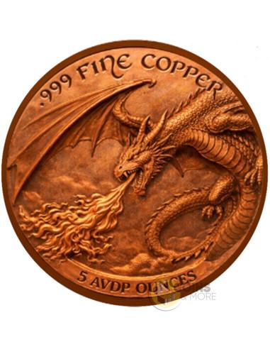 EMBER DRAGON'S EYE 5 Oz Copper Medal - Coins & More - Coming Soon