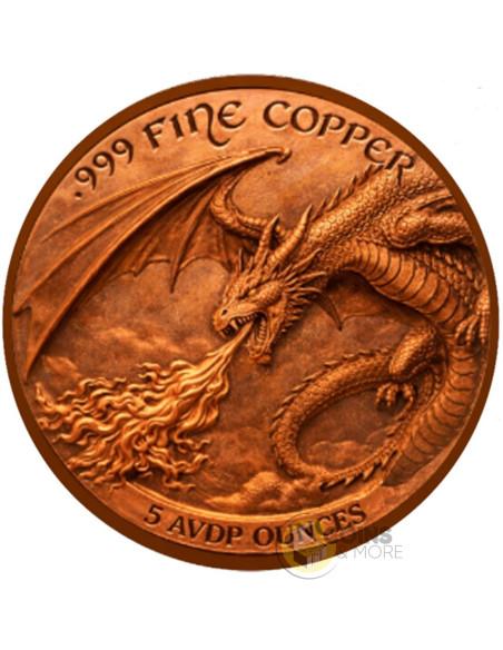 EMBER DRAGON'S EYE 5 Oz Copper Medal - Coins & More - Coming Soon