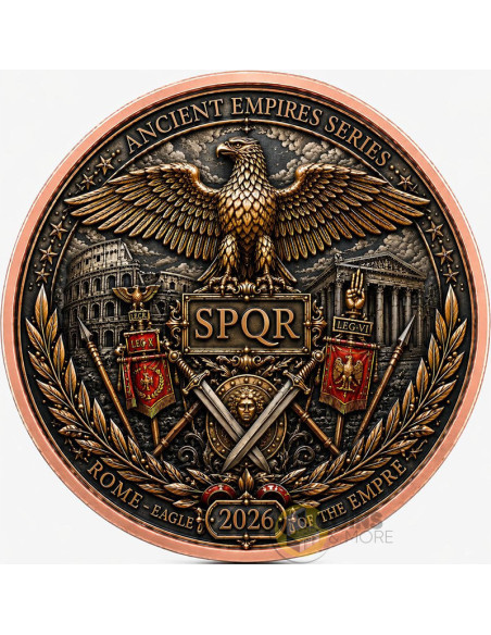 ROME Ancient Empires 1 Oz Copper Medal - Coins & More - Coming Soon