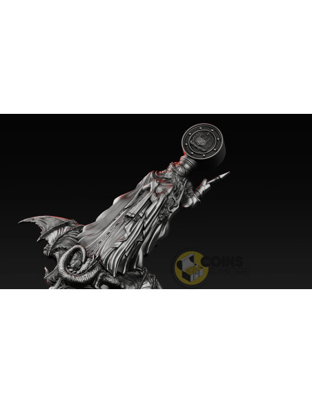 ASCALON : Sword of St. George Shaped 1 Oz Silver Coin 2 Tala Samoa 2026 - Coins & More - Próximamente