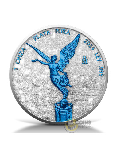 LIBERTAD Diamond Dust Ice 1 Oz Silver Coin Mexico 2024 - Coins & More - Coming Soon