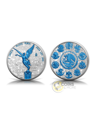 LIBERTAD Diamond Dust Ice 1 Oz Silver Coin Mexico 2024 - Coins & More - Coming Soon