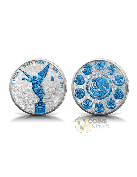 LIBERTAD Diamond Dust Ice 1 Oz Silver Coin Mexico 2024 - Coins & More - Coming Soon