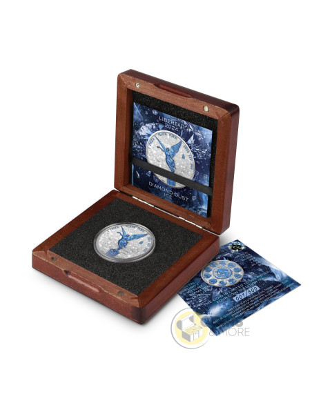 LIBERTAD Diamond Dust Ice 1 Oz Silver Coin Mexico 2024 - Coins & More - Coming Soon