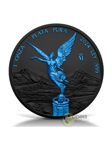 LIBERTAD Black Platinum Ice 1 Oz Silver Coin Mexico 2024 - Coins & More - Coming Soon