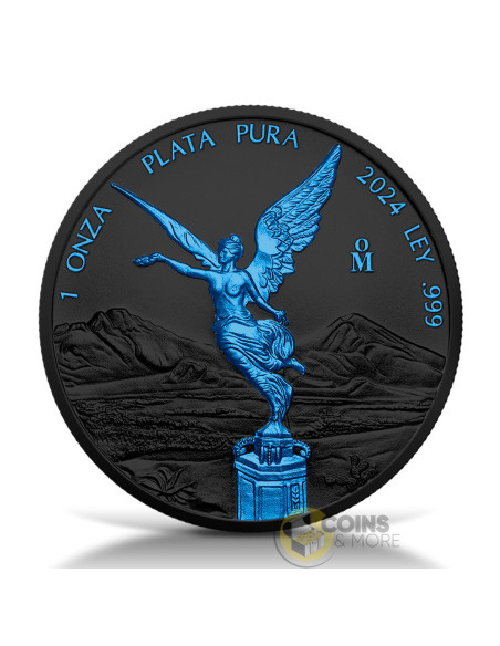 LIBERTAD Black Platinum Ice 1 Oz Silver Coin Mexico 2024 - Coins & More - Coming Soon