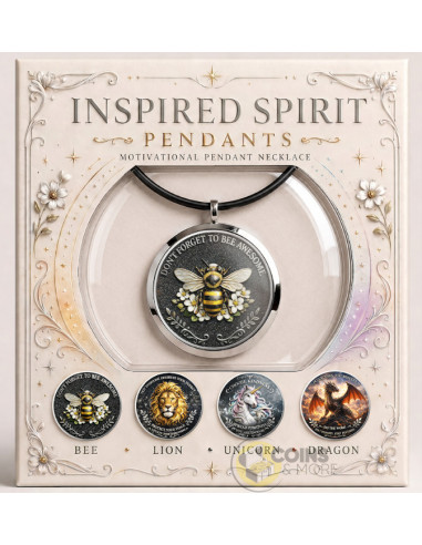 THE BEE Inspired Spirit 1 Oz Copper Pendant - Coins & More - In Arrivo