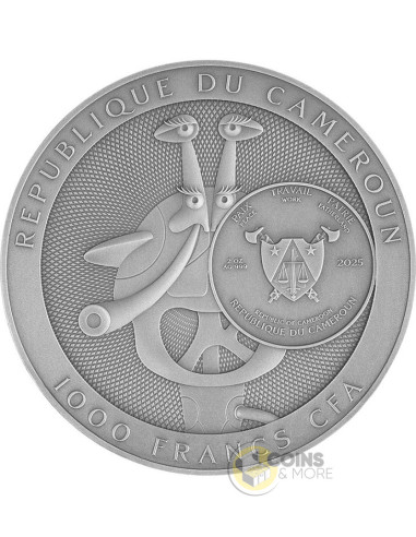 THE STAR DIARIES Stanislaw Lem Master of Science Fiction 2 Oz Silver Coin 1000 Francs Cameroon 2026 - Coins & More - In Arrivo