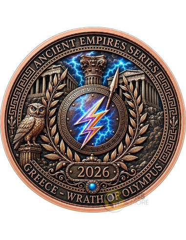 GREECE Ancient Empires 1 Oz Copper Medal - Coins & More - Coming Soon