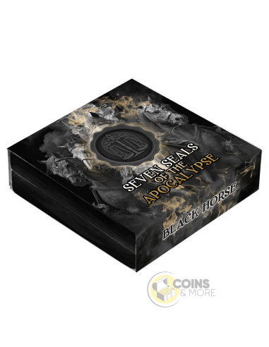 BLACK HORSE HORSE Seven Seals Of The Apocalypse 3 Oz Silver Coin 7$ Niue 2026 - Coins & More - Demnächst