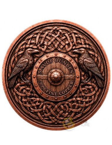 CRY OF VALHALLA Colorized 5 Oz Copper Medal - Coins & More - Próximamente