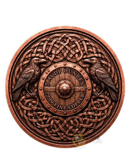 CRY OF VALHALLA Colorized 5 Oz Copper Medal - Coins & More - Próximamente