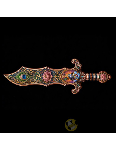 LORD KRISHNA'S NADAKA SWORD Shaped 2 Oz Copper Medal 2026 - Coins & More - Próximamente