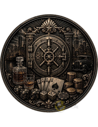 LUCKY LUCIANO Stars of Crime 1 Oz Copper Medal - Coins & More - Próximamente