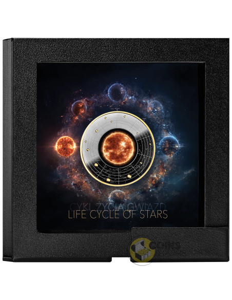 SUN-LIKE STAR Life Cycle of Stars Silver Coin 500 Francs CFA Cameroon 2026 - Coins & More - In Arrivo