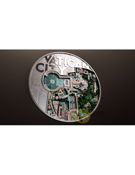 VATICAN CITY The View from Above 2 Oz Silver Coin 5 Tala Samoa 2026 - Coins & More - In Arrivo