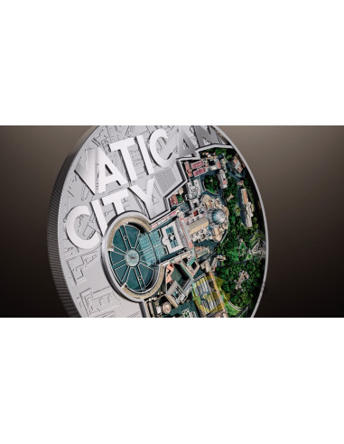 VATICAN CITY The View from Above 2 Oz Silver Coin 5 Tala Samoa 2026 - Coins & More - In Arrivo