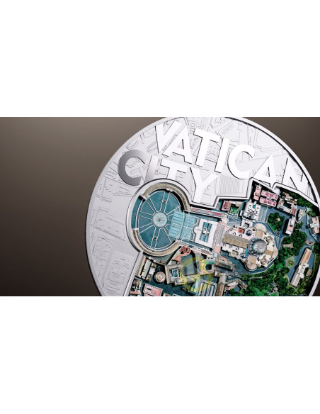 VATICAN CITY The View from Above 2 Oz Silver Coin 5 Tala Samoa 2026 - Coins & More - In Arrivo