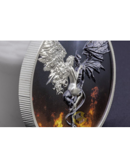 ANGEL & DEVIL Infinite Duality Paradox 2 Oz Silver Coin 20$ Liberia 2026 - Coins & More - Coming Soon