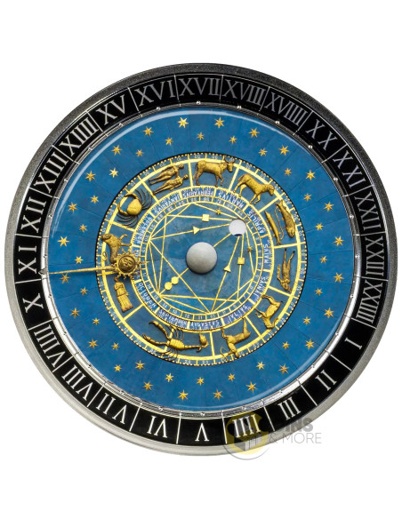 PADUA ASTRONOMICAL CLOCK City Hall Clocks 1 Oz Silver Coin 5€ Euro Malta 2026 - Coins & More - In Arrivo