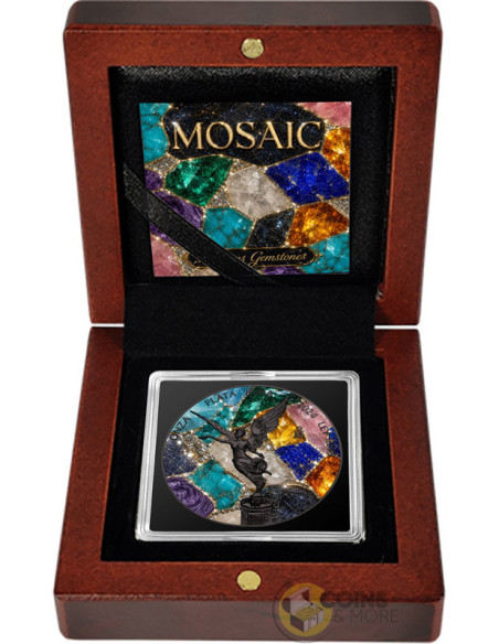 MOSAIC Precious Gemstones 1 Oz Silver Coin Mexico 2026 - Coins & More - À Venir