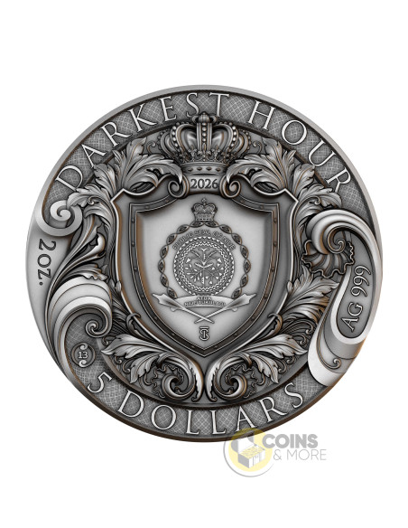 DARKEST HOUR 2 Oz Silver Coin 5$ Niue 2026 - Coins & More - Próximamente