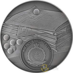 THE RECORD HOLDER ROBERT LEWANDOWSKI The Way to the Dreams 2 Oz Silver Coin 5$ Niue 2025 - Coins & More - Coming Soon 2