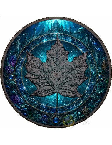 WATER RING Elemental Realms Diamond Dust & Ruthenium 1 Oz Silver $5 Canada 2026 - Coins & More - À Venir