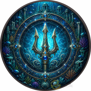 WATER RING Elemental Realms Diamond Dust & Ruthenium 1 Oz Silver $5 Canada 2026 - Coins & More - À Venir 2