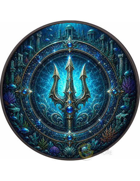 WATER RING Elemental Realms Diamond Dust & Ruthenium 1 Oz Silver $5 Canada 2026 - Coins & More - À Venir