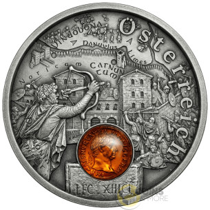 AUSTRIA Amber Route Silver Coin 1$ Niue 2026 - Coins & More - Demnächst
