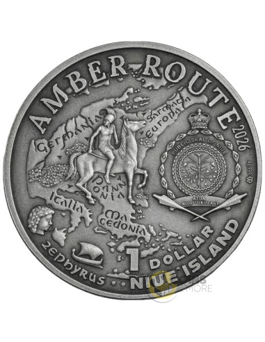 AUSTRIA Amber Route Silver Coin 1$ Niue 2026 Silver Coin 1$ Niue 2026 - Coins & More - Coming Soon
