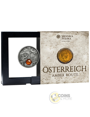 AUSTRIA Amber Route Silver Coin 1$ Niue 2026 - Coins & More - Demnächst