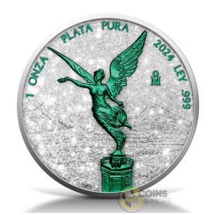 LIBERTAD Diamond Dust Poison 1 Oz Silver Coin Mexico 2024 - Coins & More - Próximamente
