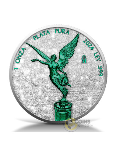 LIBERTAD Diamond Dust Poison 1 Oz Silver Coin Mexico 2024 - Coins & More - Próximamente