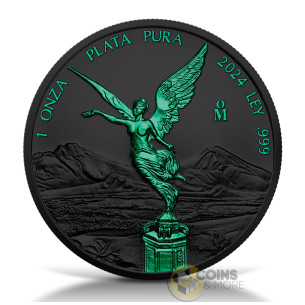 LIBERTAD Black Platinum Poison 1 Oz Silver Coin Mexico 2024 - Coins & More - À Venir