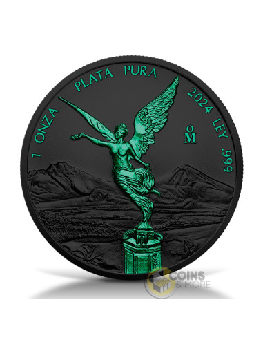 LIBERTAD Black Platinum Poison 1 Oz Silver Coin Mexico 2024 - Coins & More - À Venir