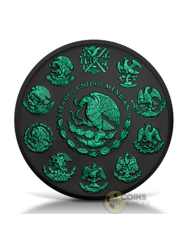 LIBERTAD Black Platinum Poison 1 Oz Silver Coin Mexico 2024 - Coins & More - À Venir