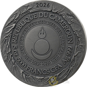 GENGHIS KHAN Great Commanders 5 Oz Silver Coin 5000 Francs Cameroon 2026 - Coins & More - Demnächst 2