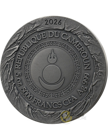 GENGHIS KHAN Great Commanders 5 Oz Silver Coin 5000 Francs Cameroon 2026 - Coins & More - Demnächst
