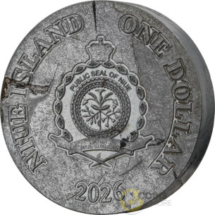 SIKHOTE Alin 1 Oz Pure Meteorite Coin 1$ Niue 2026 - Coins & More - Próximamente 2