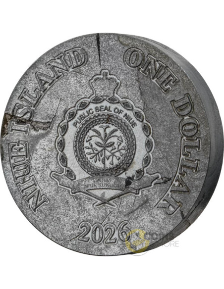 SIKHOTE Alin 1 Oz Pure Meteorite Coin 1$ Niue 2026 - Coins & More - Próximamente