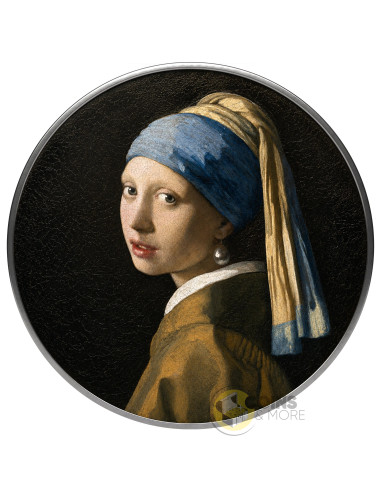 GIRL WITH A PEARL EARRING By Johannes Vermeer Masterworks in Silver 1/2 Oz Silver Coin 1$ Republic of Sog 2026 - Coins & More...