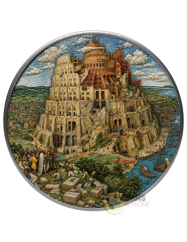THE TOWER OF BABEL By Bruegel Masterworks in Silver 1/2 Oz Silver Coin 1$ Republic of Sog 2026 - Coins & More - Próximamente