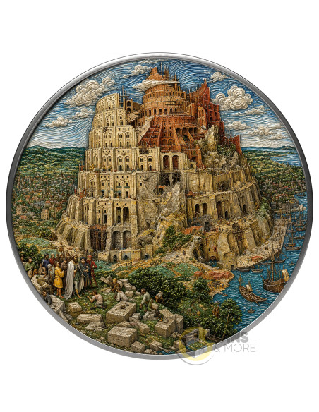 THE TOWER OF BABEL By Bruegel Masterworks in Silver 1/2 Oz Silver Coin 1$ Republic of Sog 2026 - Coins & More - Próximamente